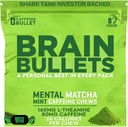 80mg koffein och 160mg L-Theanine Focus förbättrar energi Chews (40 portioner) - neurovetenskap Backed Nootropic Stack, Mental Acuity & Cognitive Support | Mint Matcha Flavor Brain Bullet