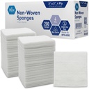 MED PRIDE 3x3 i Gauze Pads 200 Pack, Nonsterile, 4 Ply, Nonadherent Mesh Bandages, Absorbent Wound Care Dressing Svampar
