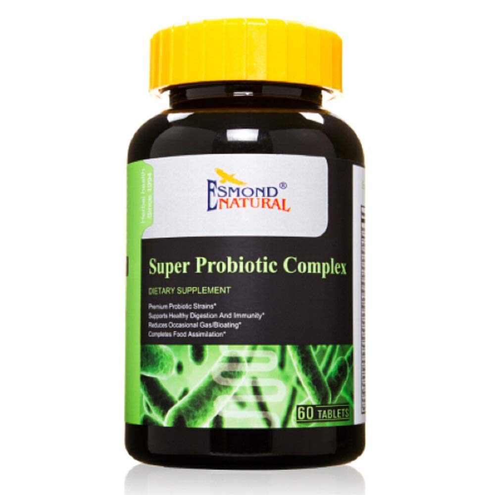Superprobiotiska komplex (Reduces Occasional Gas/Bloating), GMP, Natural Product Assn Certified, Made in USA - 60 tabletter