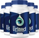 Rize labs Urinoct Prostate Supplement, Bladder Health, Advanced Function Formel, Organic Herbal Blend, Flush for Flow - Pack med 5 (300 kapslar)