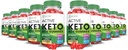 (10 Pack) Aktiv Keto ACV Gummies Advanced Formel 1000MG ActiveKeto Keto Gummies Apple Cider Vinegar Formulerad med Pomegranate Beet Juice Powder B12 Vegan Non GMO 600 Gummys