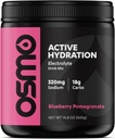 Osmo Active Hydration Electrolyte Powder (20 portioner) - Inkluderar natrium, magnesium, kalium, kolhydrater och vitaminer, Cane Sugar - All Natural, 3X Faster Hydration, Boosts Power & Endurance, Blueberry