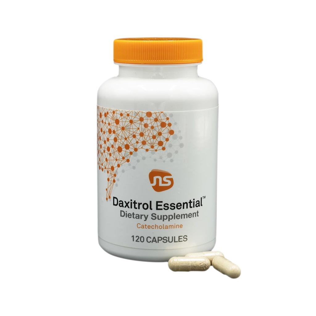NeuroScience Dietary Supplements for Women & Men with 5 HTP, Huperzine A, Green Tea Extract & More - Daxitrol Essential - Hjälp att upprätthålla känslor av mättnad och hantera begär (120 kapslar)