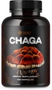 SIRUNES Mushroom Supplement Chaga Mushrooms Capsules 100 Count - 1000mg Natural Organic Mushrooms med Chaga Mushroom Powder - Antioxidant Supplement för immunstöd, Energy Boos
