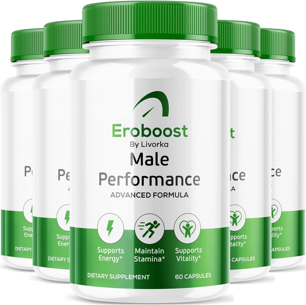 (5 Pack) Eroboost Supplement för män - Officiella Ero Boost Pills, EroBoost Support Capsules, EroBoost Advanced Formel, EroBoost Supplement, Ero Boost, 300 kapslar för 5 månader