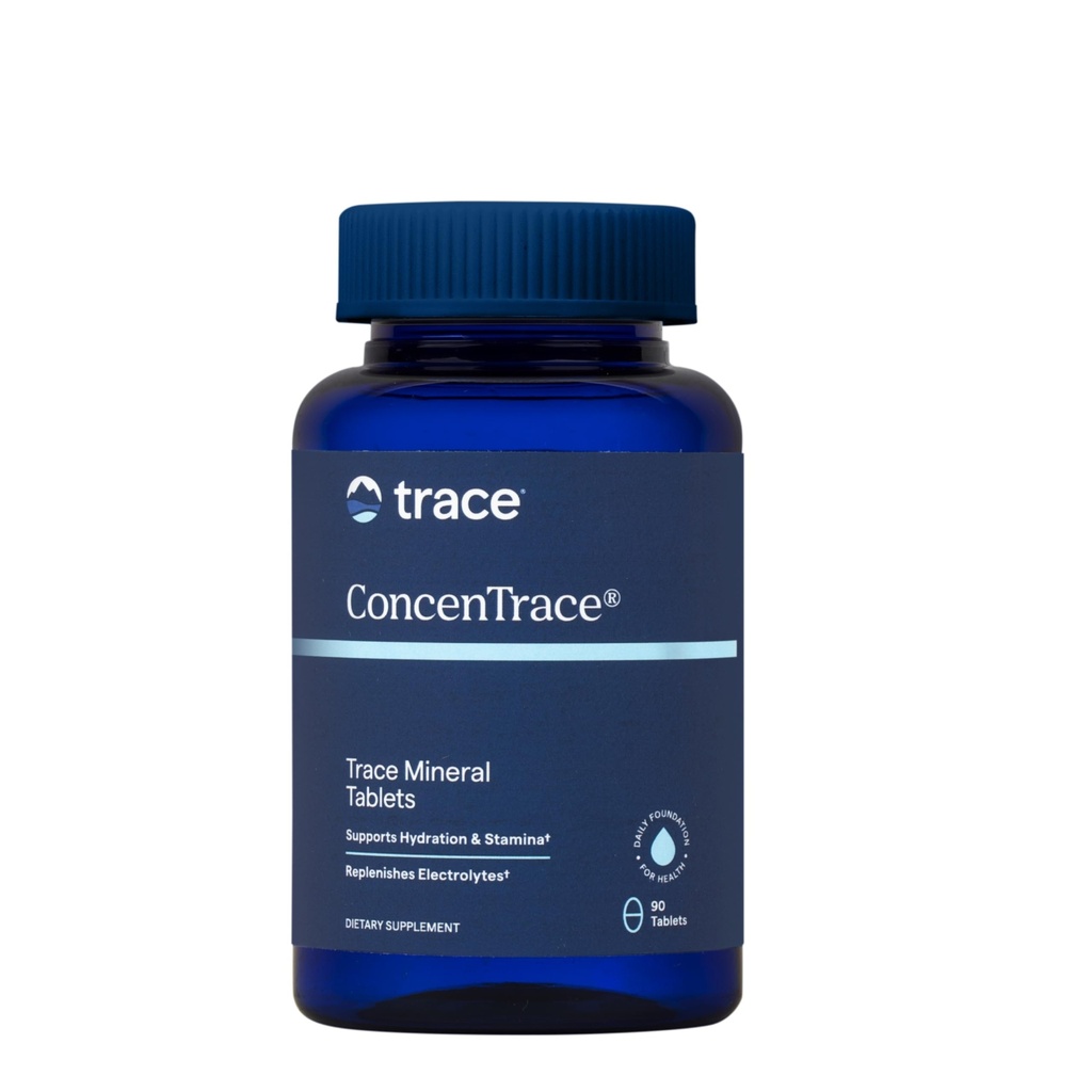 Trace Minerals ConcenTrace Trace Minerals Tablets - Daglig tillskott för övergripande välbefinnande - Naturenergi, benstyrka, Hälsosam Connective Tissue & Immune System Support - 90 greve (30 portioner)