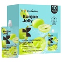 Hethstia Konjac Jelly Green Grape Flavor, 10 Pouches, Drinkable Grape Jelly med Collagen Peptides, 7 Kcal, Sugar Free, Gluten Free, Keto, Vegan, On-The-Go Chewy Light Snacks