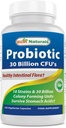 Bästa Naturals Probiotic 10 Strains & 30 miljarder CFU Intestinal Flora, 120 Veggie Capsules - Shelf Stable probiotic (4146365)