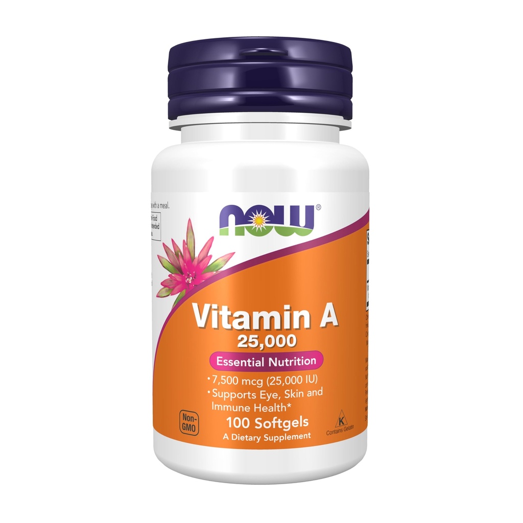 Nu tillskott, vitamin A (Fish Liver Oil) 25 000 IE, Essential Nutrition, 100 Softgels