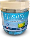 Tre Lollies Queasy Hydration MD Packets - Hydration & Digestive Health Support Under behandling - Rehydrater, lättar Nausea & ersätter näringsämnen - Natur & Non-Drowsy - 50 Packets