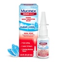 Mucinex Sinus-Max Nasal Spray Decongestant, 12 Hour Over-The-Counter Medication Nose Spray för Sinus Relief, Nasal Decongestants för vuxna och Sinus Congestion, Cooling Menthol, 0,75 Fl Oz