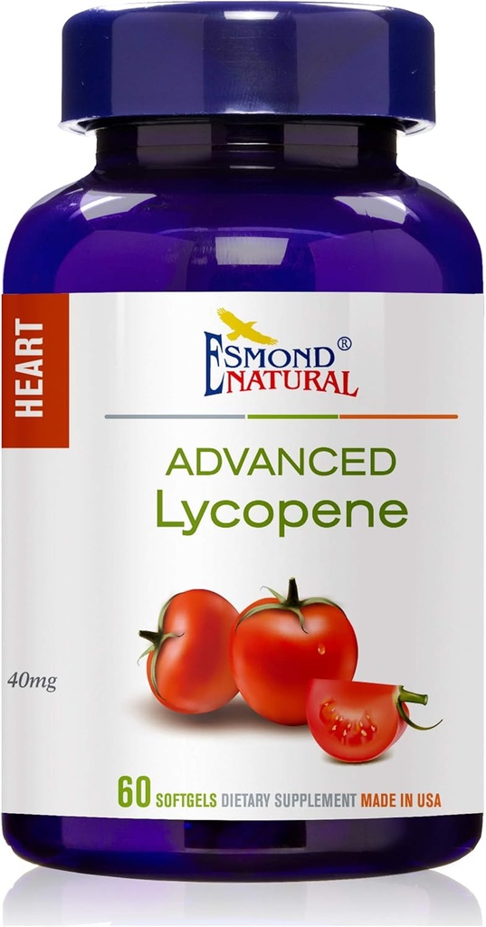 Avancerad Lycopene (Supports Prostate and Heart Health), GMP, Natural Product Assn Certified, Made in USA - 40mg, 60 Softgels