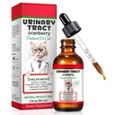 Urinary Tract for Cats, Natural Cat Urinary Tract Infection Treatment Drops stöder Bladder, Kidney Stone, Cat UTI, Cranberry Kidney Bladder Support Supplement, Chicken Flavor - 60ml / 2.02oz