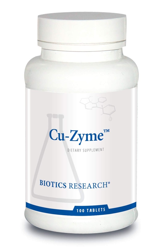 Biotics Research Cu-Zyme Essential Mineral Supplement, Energy Metabolism, Iron Absorption, Healthy Bones, Immune Function 100 tabletter