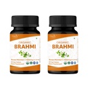 Brahmi 120 tabletter - USDA Organic Bacopa Monnieri Supplement - Stöder fokus, lugn och minne - Herbal Nootropic * - Pack på 2
