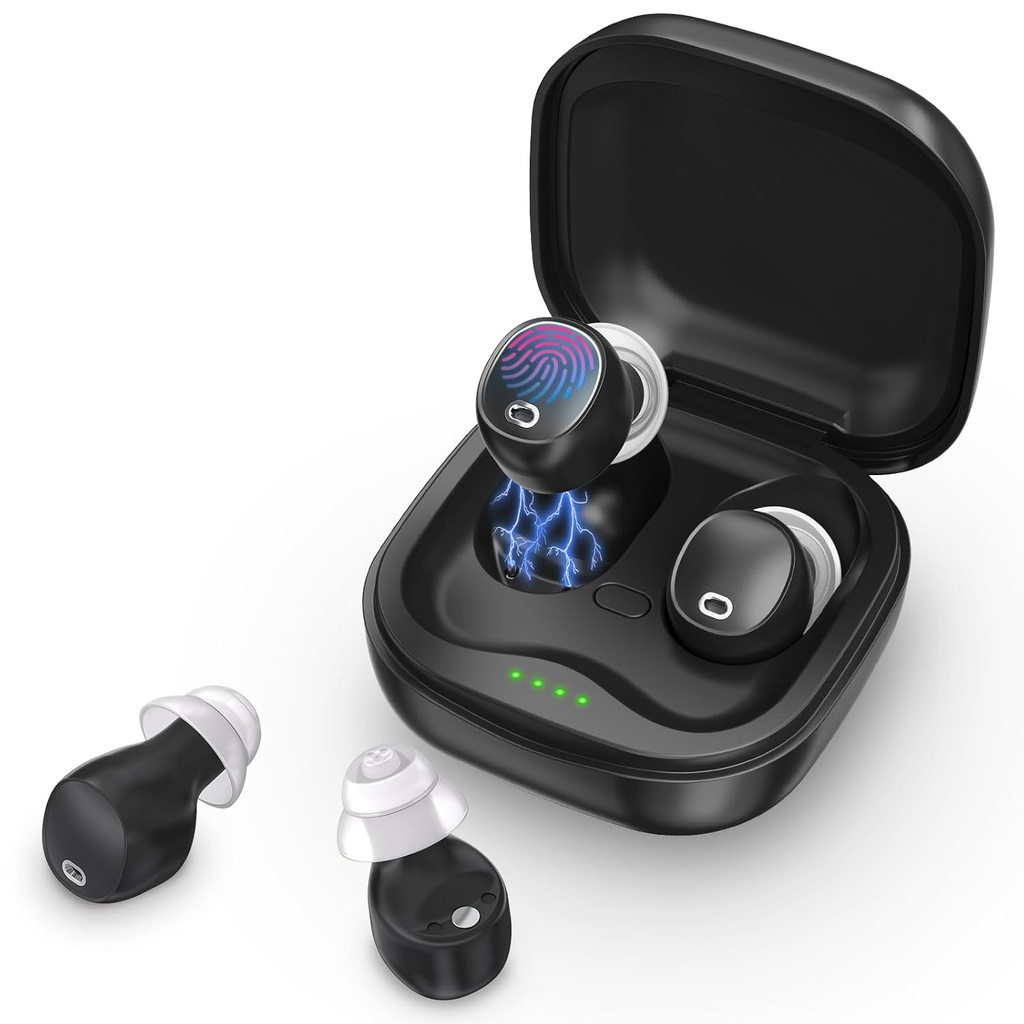 Hearing Aids,Rechargeable Hearing Aids for Seniors Adults with Touch Volume Control, 16-Channel Digital Hearing Amplifier with Noise Reduction,Comfort Invisible Fit