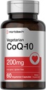 Horbäach CoQ10 200mg | med Black Pepper Extract | 60 kapslar | Vegetarian, icke-GMO, Gluten fri tillägg