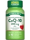 Naturens sanning Q10 200 mg Softgels | 92 greve | Förbättrad absorption | med Black Pepper Extract | Non-GMO & Gluten Free Supplement