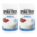NaturesPlus SPIRU-TEIN, Vanilla - 1.06 lbs, Pack of 2 - Plant-Based Protein Powder - Vegetarian, Gluten Free - 32 Total Servings
