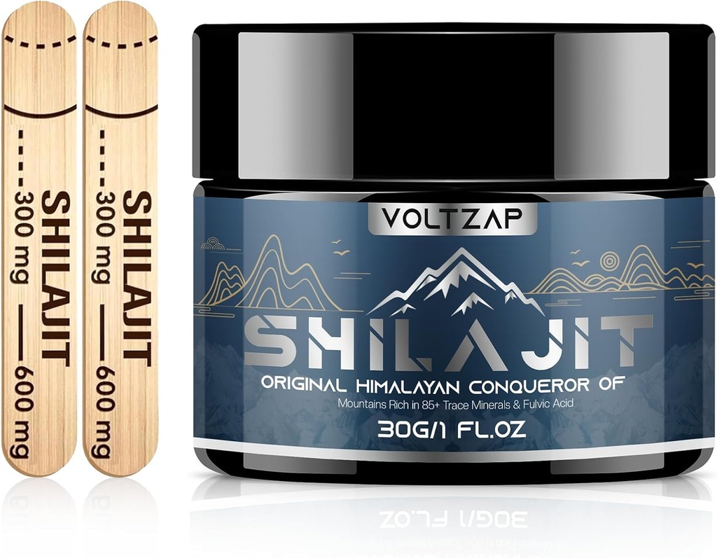 Shilajit Pure Himalayan Organic Resin: Maximal Potency Natural Organic Shilajit Resin med 85+ Support Metabolism Immune System