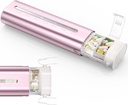 Zannaki Aluminium 7 Day Weekly Pill Organizer, Portable Travel Pill Case med Three Layer Seal, Large Capacity Cute Daily Pill Box, Pill Holder Container för vitaminer, piller, tillägg och medicinering