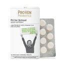 Pro-Ven Fit for School Kids Probiotic Chewable Tablets | 12,5 miljarder CFUs med vitamin C & D för Ages 4-16 | Natural Strawberry Flavor | Vegetarian, Gluten & Laktosfri | 30 Dagliga tabletter