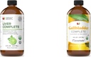 Fullständiga naturliga produkter lever komplett 8oz & Gallbladder Komplett rengöring och balans 8oz Bundle