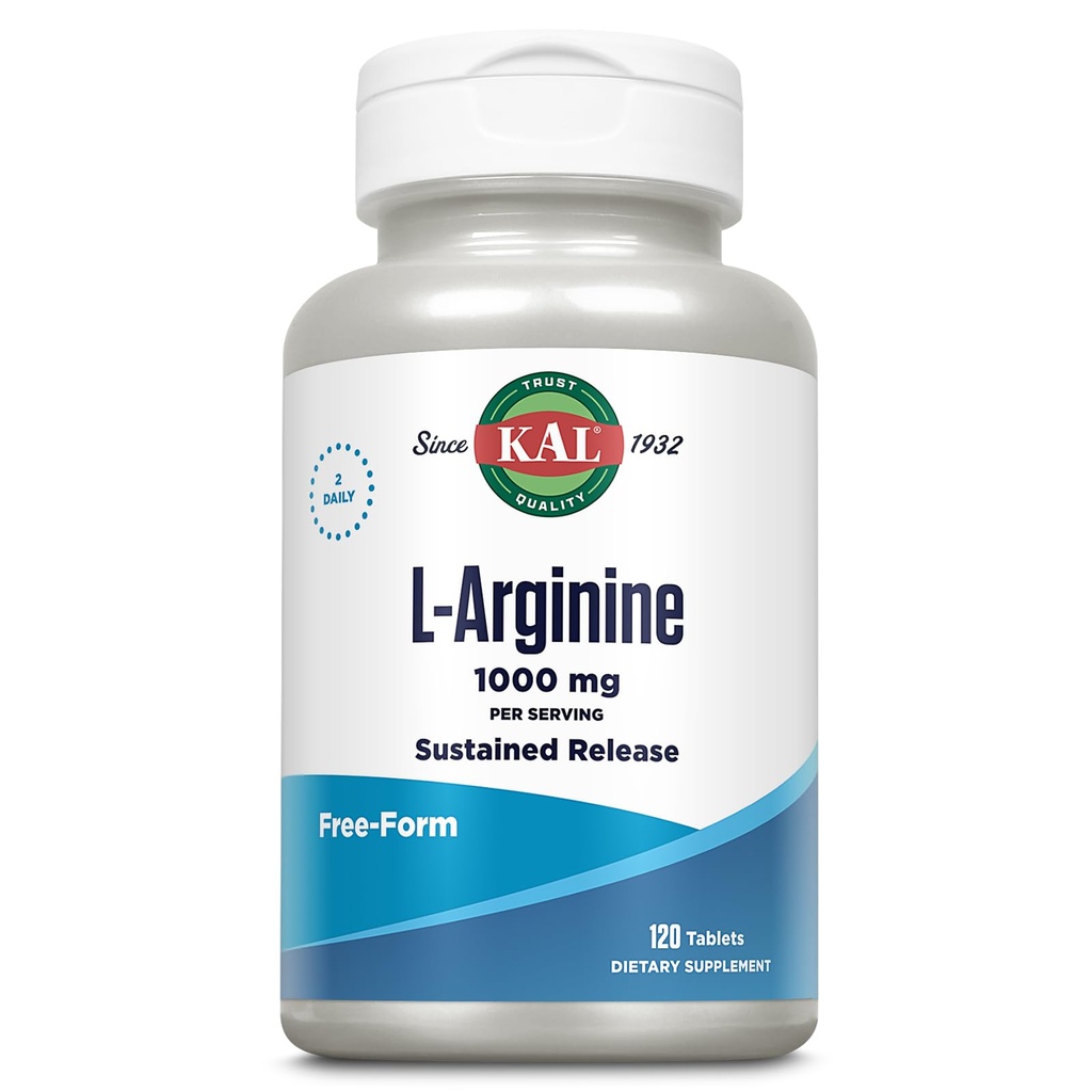 KAL 1000 Mg L-arginin tabletter, 120 räkna