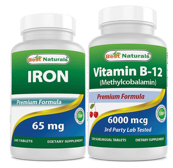 Järn 65 mg och vitamin B12 6000 mcg