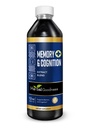 Herbal Goodness Memory and Cognition Liquid Extract 12oz - Stöder Mental Clarity, Energy & Immune Function - Organisk naturtillskott med Ginkgo, Sage & Lion's Mane - 23 portioner