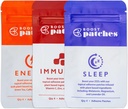 Energy Patches Variety Pack - Wellness Patch med energi, b12, koffein och andra naturliga ingredienser för fokus, att vara vaken, aktuella patchar