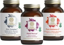 PURE SYNERGY Immediate Immune Support Bundle | Organic Vitamin C Supplement | Zink Supplement Made with Whole Foods | Rapid Herbal Formel med Echinacea Extract | Icke-GMO och organiska ingredienser