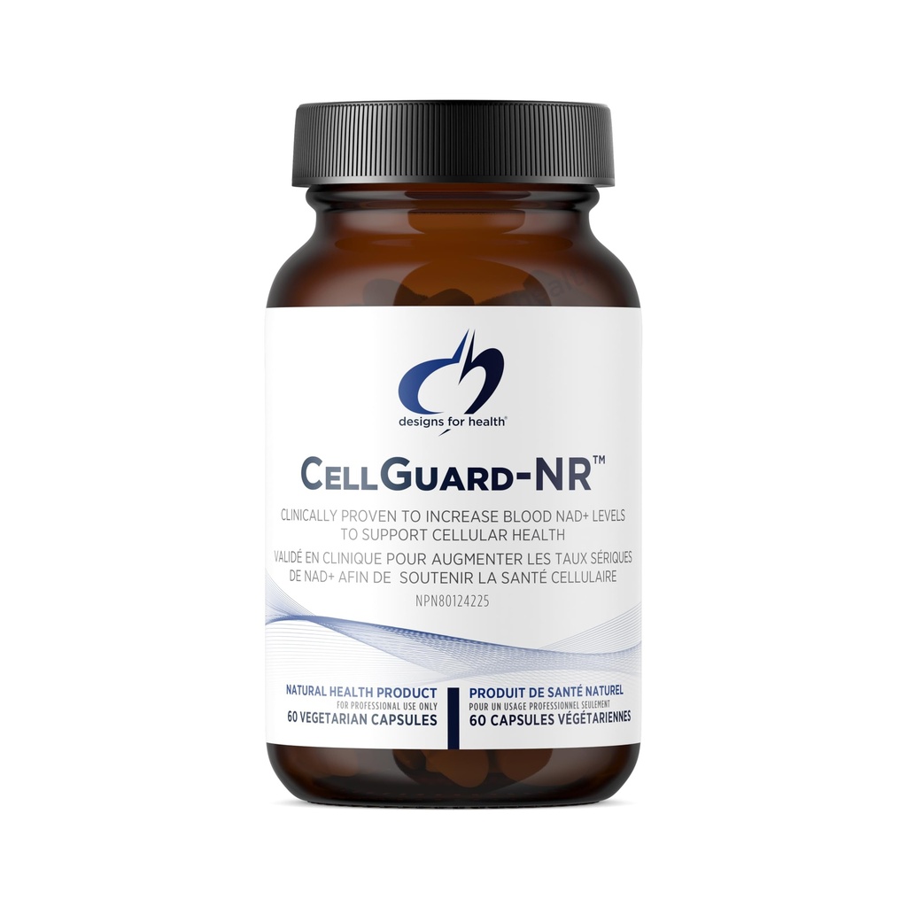 Designs for Health CellGuard-NR - NAD+ Supplement - Nicotinamide Riboside Chloride with Resveratrol + Pterostilbene to Support Cellular Repair & Healthy Aging (60 Vegan Capsules)