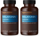 Element - Melatonin 5mg kapslar, hjälper till med yrkes sömnlöshet, Vegan, Unflavored, 195 greve (Pack of 2), 6 månaders leverans (Packaging May Vary)