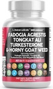 Clean Nutraceuticals Fadogia Agrestis Tongkat Ali Turkesterone Supplement med Horny Goat Weed, Saw Palmetto, Maca Root, Siberian Ginseng, Tribulus Terrestris, Fenugreek, Wild Yam - 60 Count