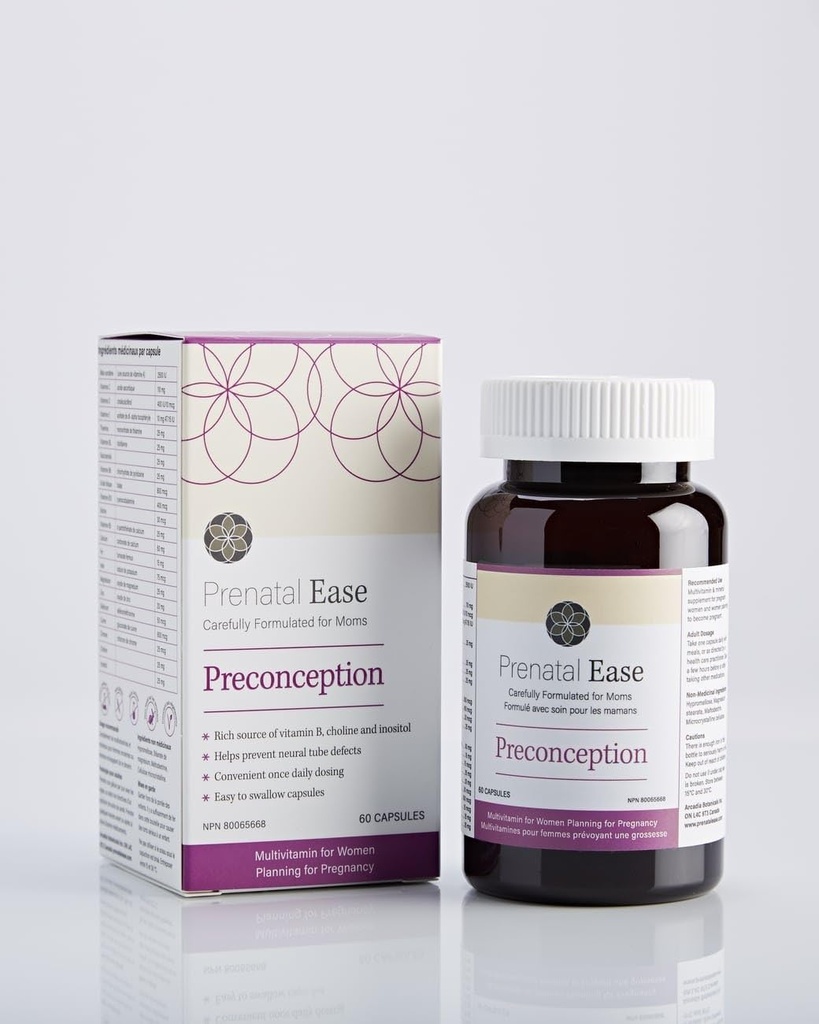 Preconception, Baby Planning Multivitamin, När daglig dos, innehåller metylfolat, 60-dagars leverans