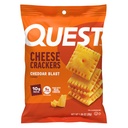 Quest Nutrition Cheese Crackers, Cheddar Blast, 10g Protein, 5g Net Carbs, 1g Sugar, Made with Real Cheese, 12 Packs (1,06 oz bags)