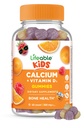 Livliga barn Calcium Gummies med vitamin D3 | 500 mg Calcium med vitamin D3 1000 IE | Stor smak Calcium Supplement för barn | för benhälsa och tänder tillväxt | 60 Gummies