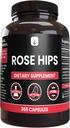 PURE ORIGINAL INGREDIENTS Rose HIPS (365 kapslar) No Magnesium eller Rice Fillers, Always Pure, Lab Verified