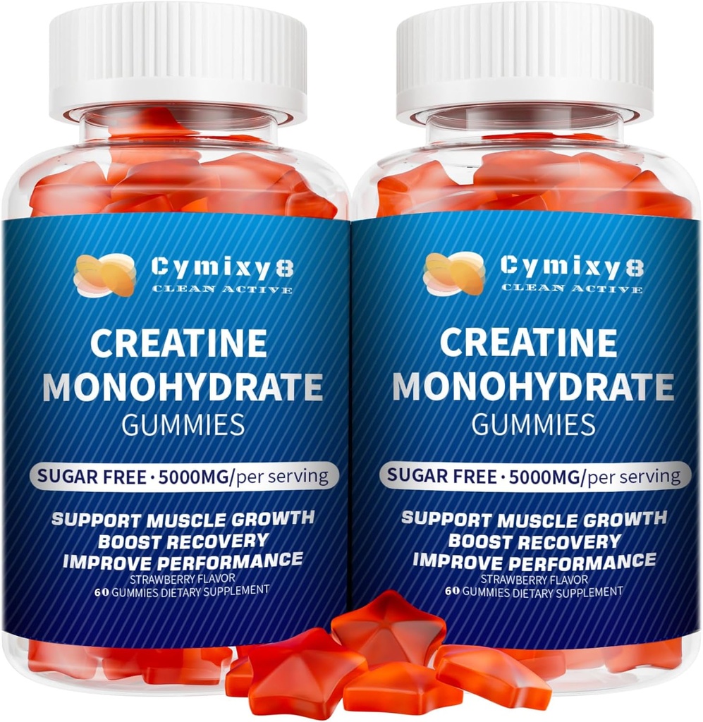 Kreatinmonohydrat Gummies för män och kvinnor 120Count
