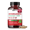 Ashwagandha Complex med L-Theanine, gurkmeja, Rhodiola & St John's Wort - Herbal Blend för daglig Wellness - 240 kapslar