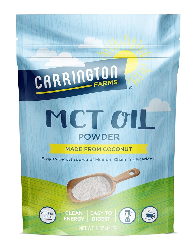 Carrington Farms – Organic MCT Oil Powder – Gluten Free, Hexane Free – NON GMO – Keto Friendly och Dairy Free
