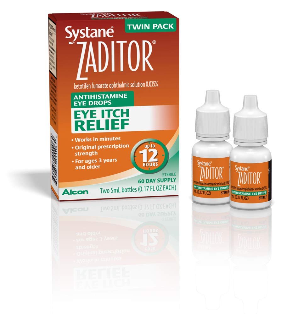 Zaditor Antihistamine Eye Drops, Twin Pack, 5ml Varje