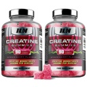 Iron Labs Nutrition Creatine Monohydrate (180 Gummy Björnar) - 3600mg Per Servering - Strawberry smak - Hög styrka kreatin för män och kvinnor (180 Vegan Gummies)