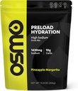 Osmo Preload Hydration Pre Workout Powder Pouch - Inkluderar High Sodium Bicarbonate, Magnesium, Kalium, Kolhydrater & Vitaminer, Cane Sugar, Beat Cramps & Dehydration - Pineapple Margarita (påse)