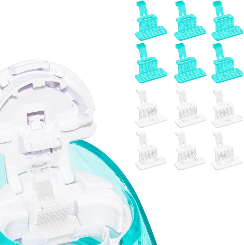 FireAnt Silicone Salt Pads Refills Compatible med Navage Nasal Care, Återanvändbar Saline Pods Replacement Accessories, Easy Operation (12 Pack - White 6 + Blue 6)