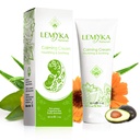 Natural Eczema Cream, Itch Relief för Atopisk dermatit, Soothing & Intensively Moisturizing, Dry knäckt Skin Balm, Anti Itch Ointment, 10X Organisk aloe vera, ceramides, LEMYKA, 2OZ