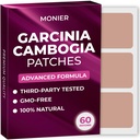 MONIER Garcinia Cambogia Patches (Pack of 60) - 100% naturlig patch för kvinnor och män - med B12 & kalium - Energi, fokus och kroppsstöd - Förbättrad formel