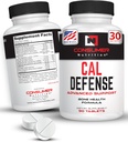 Bone Builder Supplement - Cal Defense Bone Strength Calcium Supplements for Women & Men - Med Calcium med vitamin D, C, K, Magnesium, Bromelain och Ipriflavone för starkare ben 90 Calcium tabletter