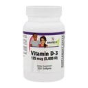 BariatricPal Vitamin D-3 125mcg (5000 IE) - Easy Swallow Vegetarian Softgels (250ct Bottle)